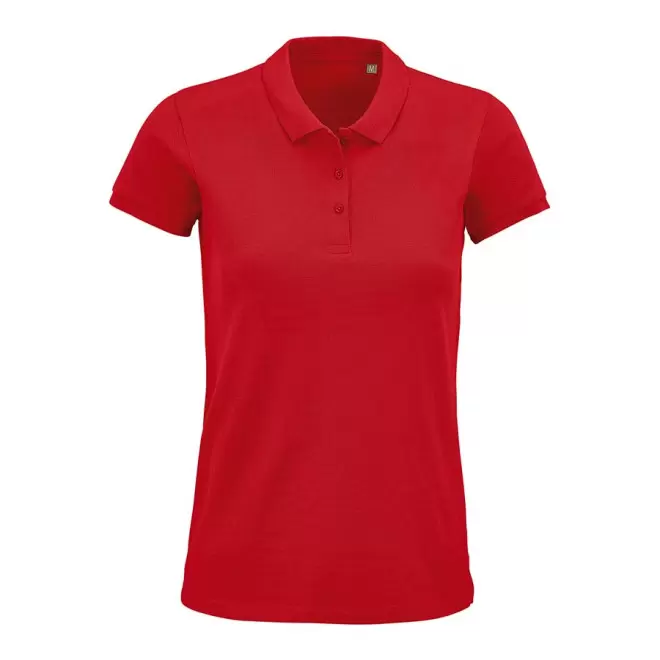 POLO PUBLICITAIRE FEMME BIO 'PLANET' COULEUR 170 GR/M² - rouge