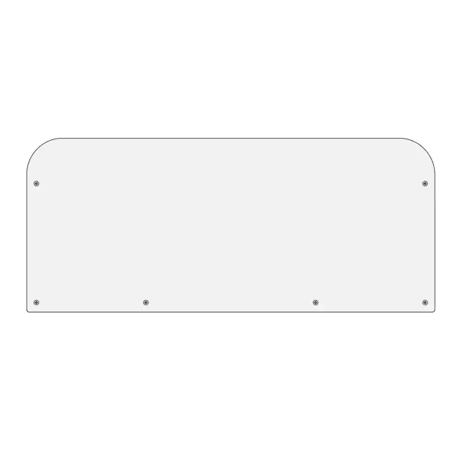 HABILLAGE POUR BARRIERE PERSONNALISABLE 'VAUBAN DOUBLE 4J' - blanc 200x110cm