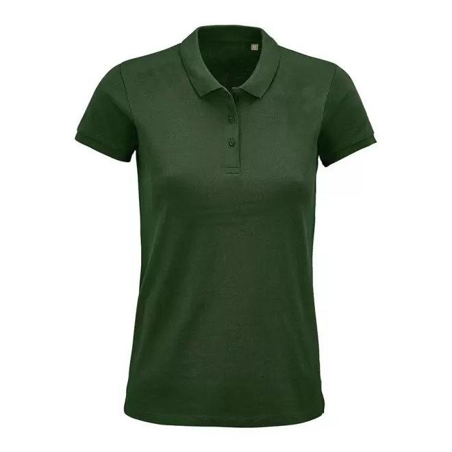 POLO PUBLICITAIRE FEMME BIO 'PLANET' COULEUR 170 GR/M² - vert bouteille