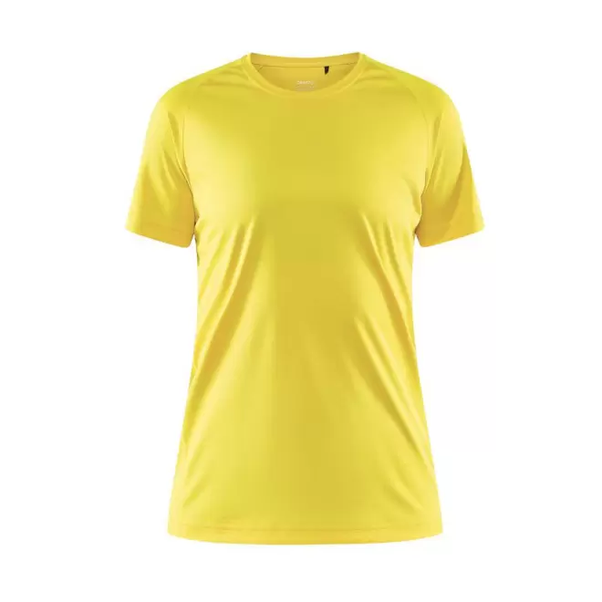 TEE SHIRT SPORT FEMME PERSONNALISE 'CORE UNIFY' - jaune