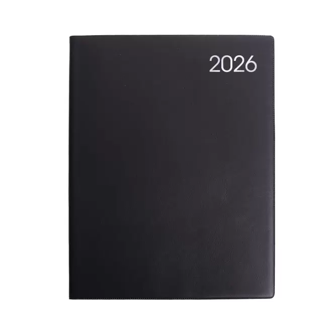 AGENDA SEMAINIER DE BUREAU PERSONNALISABLE 'MEMORY' - noir