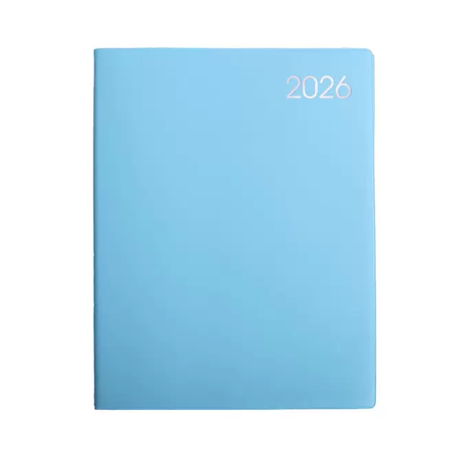 AGENDA SEMAINIER DE BUREAU PERSONNALISABLE 'MEMORY' - bleu turquoise