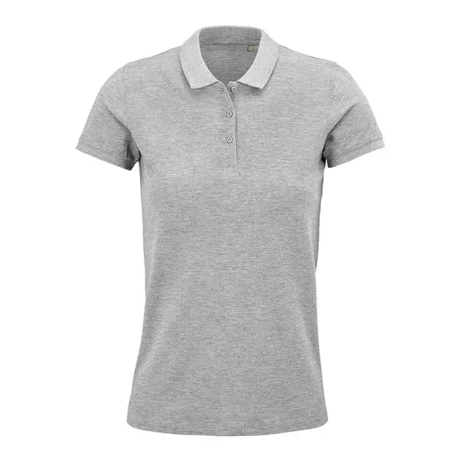 POLO PUBLICITAIRE FEMME BIO 'PLANET' COULEUR 170 GR/M² - gris chiné