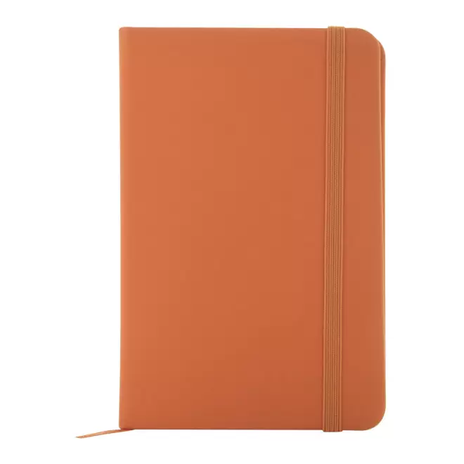 CARNET A6 EN PU RECYCLE PERSONNALISABLE 'LUGGATE' - orange