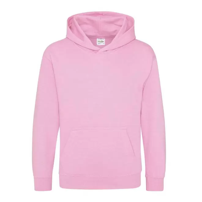 SWEAT-SHIRT PERSONNALISABLE KIDS CAPUCHE 'HOODIE' - rose pâle