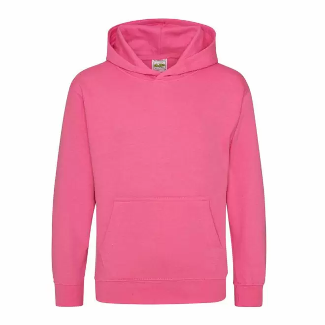 SWEAT-SHIRT PERSONNALISABLE KIDS CAPUCHE 'HOODIE' - rose