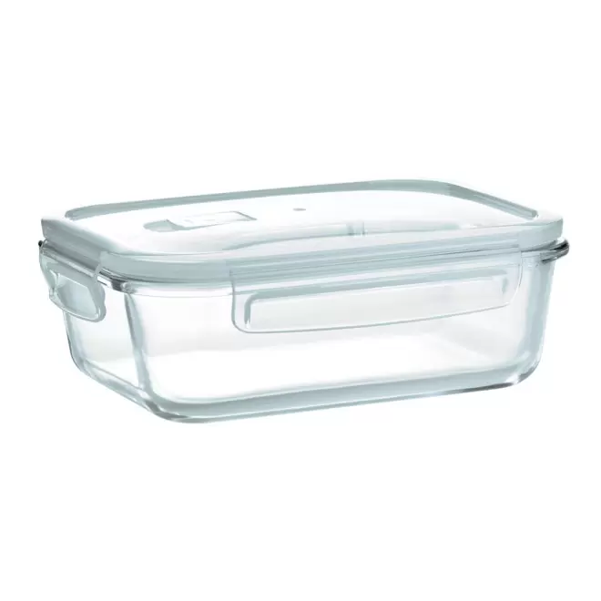 LUNCH BOX PERSONNALISÉE EN VERRE 'RIGATONI' - verre transparent