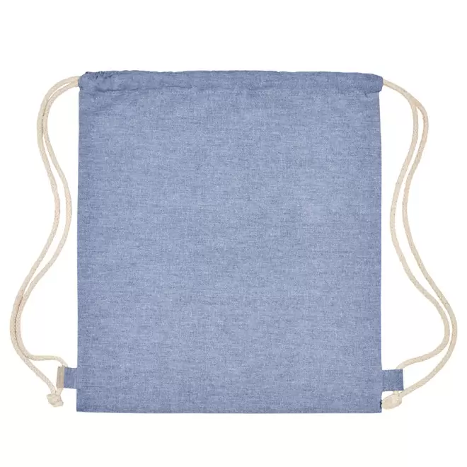SAC A DOS PERSONNALISABLE EN COTON RECYCLE 'IPORA' - bleu chiné