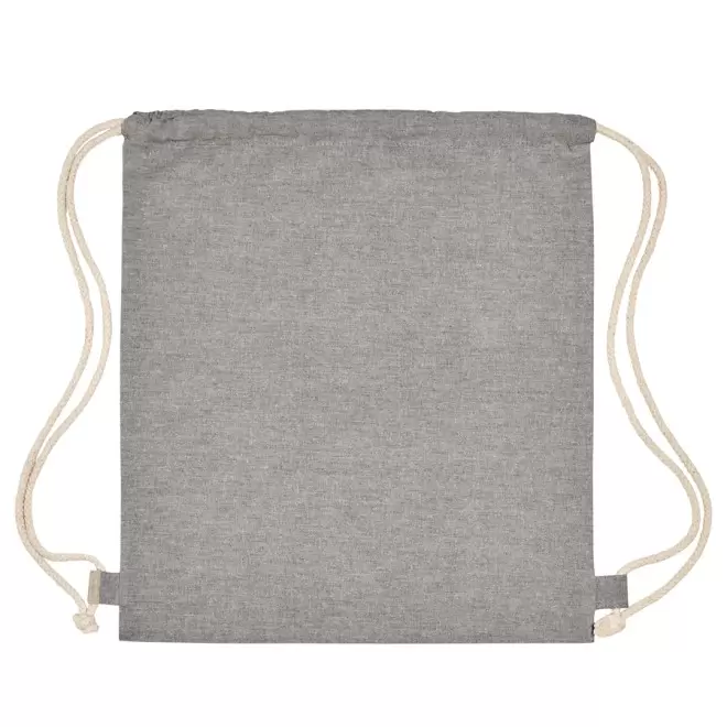SAC A DOS PERSONNALISABLE EN COTON RECYCLE 'IPORA' - gris chiné