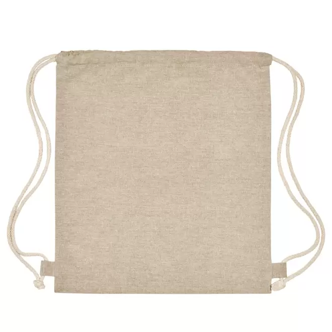 SAC A DOS PERSONNALISABLE EN COTON RECYCLE 'IPORA' - mastic