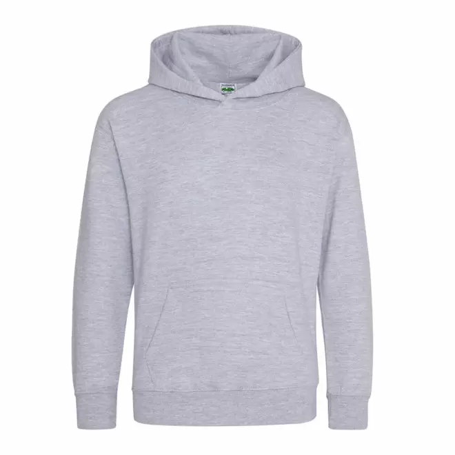 SWEAT-SHIRT PERSONNALISABLE KIDS CAPUCHE 'HOODIE' - gris chiné
