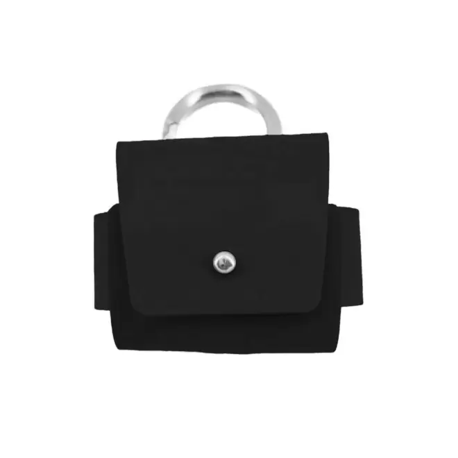 ETUI AIRPODS PERSONNALISABLE CUIR RECYCLE 'ROVER PRO' - noir charbon