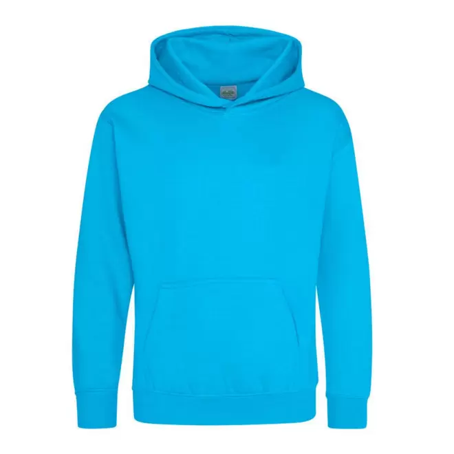 SWEAT-SHIRT PERSONNALISABLE KIDS CAPUCHE 'HOODIE' - bleu clair