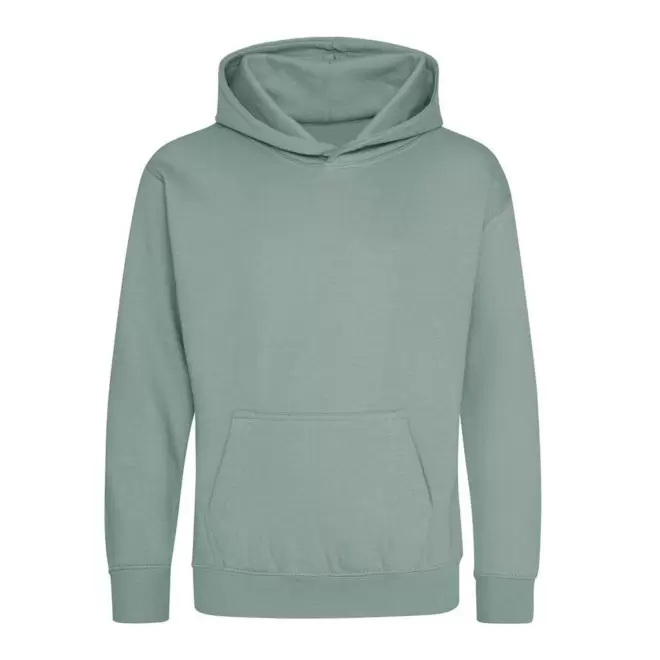 SWEAT-SHIRT PERSONNALISABLE KIDS CAPUCHE 'HOODIE' - sauge