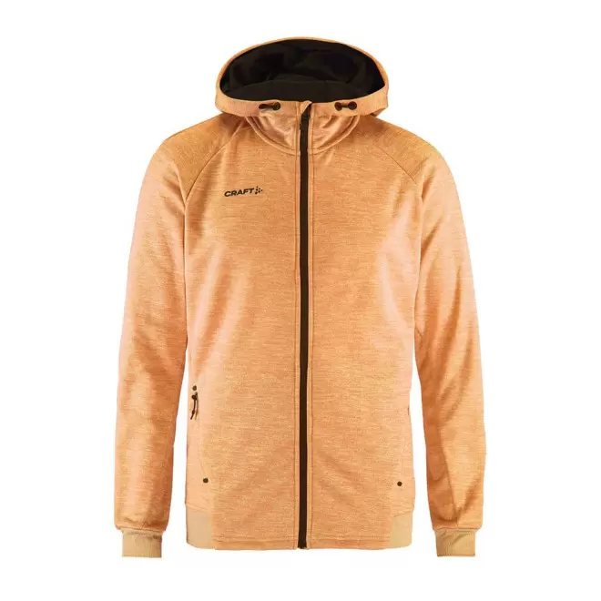 VESTE CAPUCHE HOMME PERSONNALISABLE 'ADV UNIFY FZ' - orange