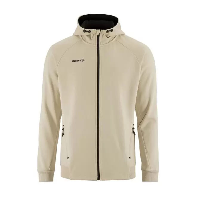 VESTE CAPUCHE HOMME PERSONNALISABLE 'ADV UNIFY FZ' - crème