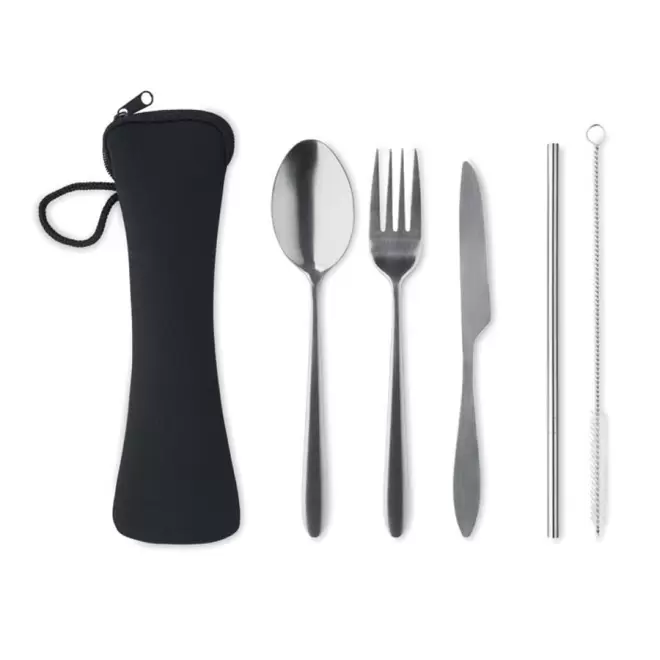 COUVERTS PERSONNALISÉS EN INOX 'KIDO' - argenté