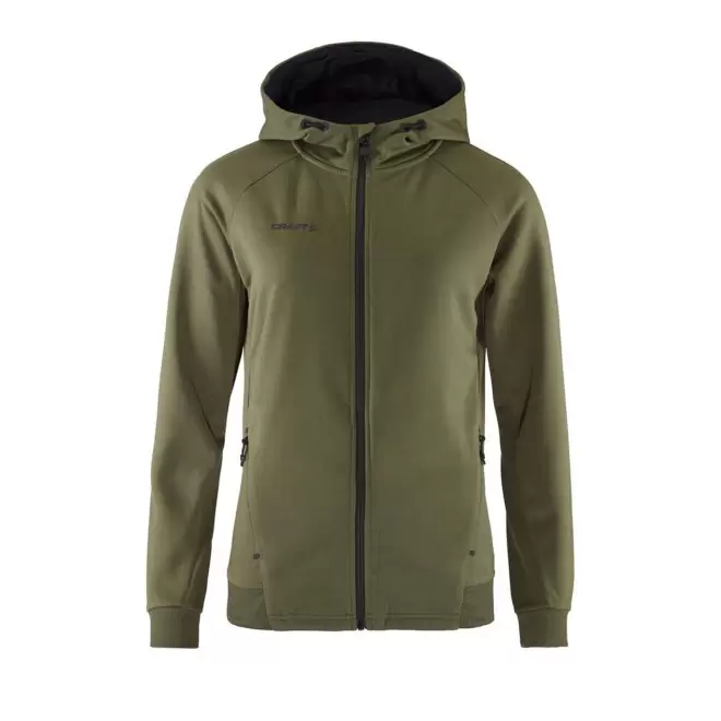 VESTE CAPUCHE FEMME PERSONNALISABLE 'ADV UNIFY FZ' - vert kaki