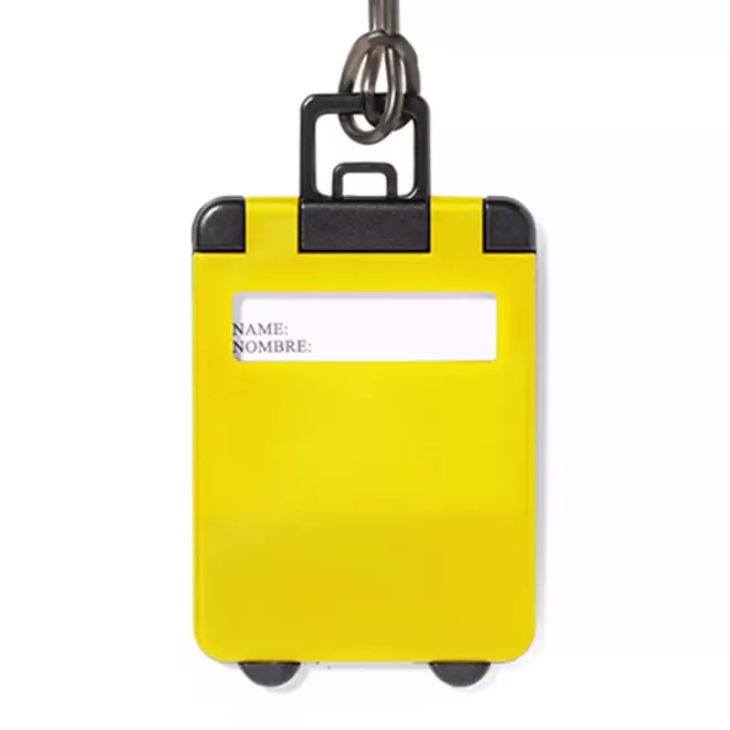 ÉTIQUETTE DE BAGAGE PERSONNALISÉE 'CORFOU' - jaune