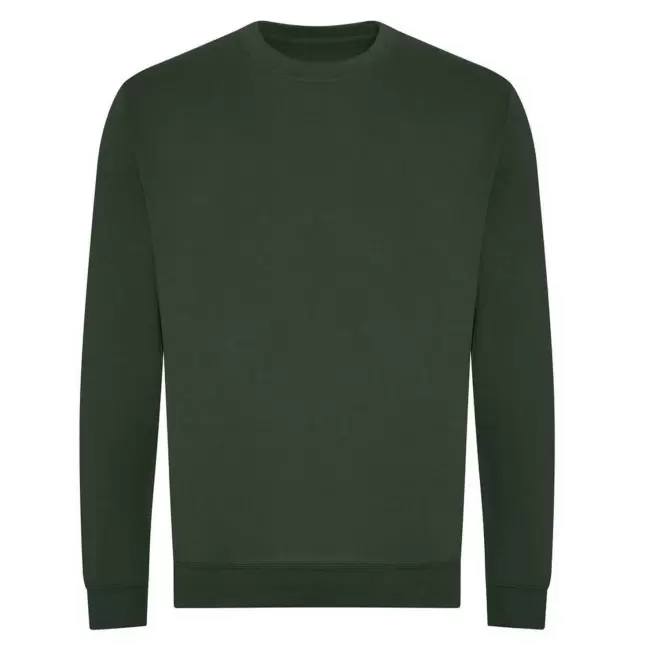 SWEAT-SHIRT PERSONNALISABLE MIXTE ROND 'HOLA BIO' - vert bouteille