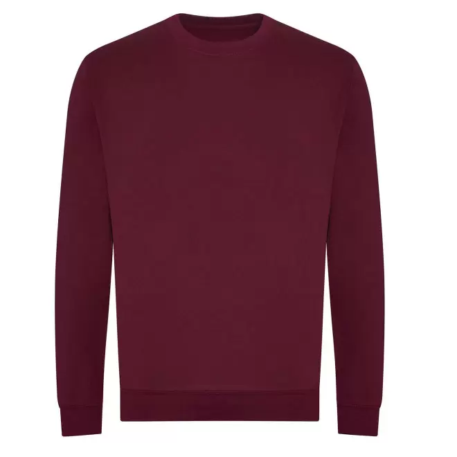 SWEAT-SHIRT PERSONNALISABLE MIXTE ROND 'HOLA BIO' - bordeaux
