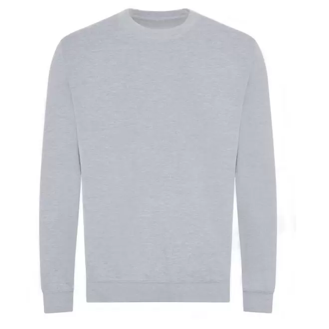 SWEAT-SHIRT PERSONNALISABLE MIXTE ROND 'HOLA BIO' - gris clair