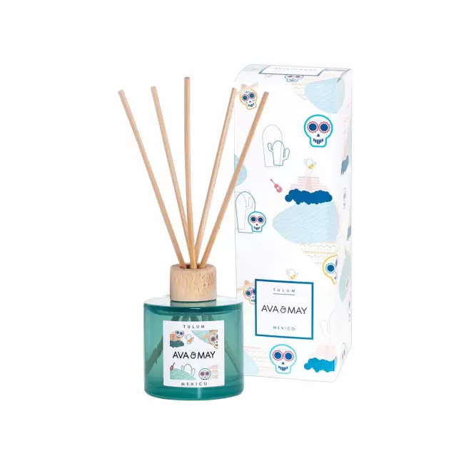DIFFUSEUR DE PARFUM PERSONNALISE BOUCHON BOIS 'AVA MAY' - tulum