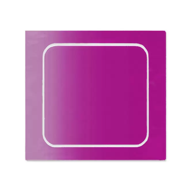 AUTOCOLLANT PERSONNALISE A LA FORME 3x3 'TROKOUL' - violet