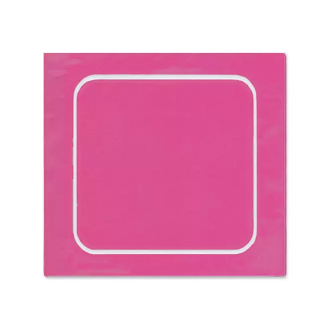 AUTOCOLLANT PERSONNALISE A LA FORME 3x3 'TROKOUL' - rose