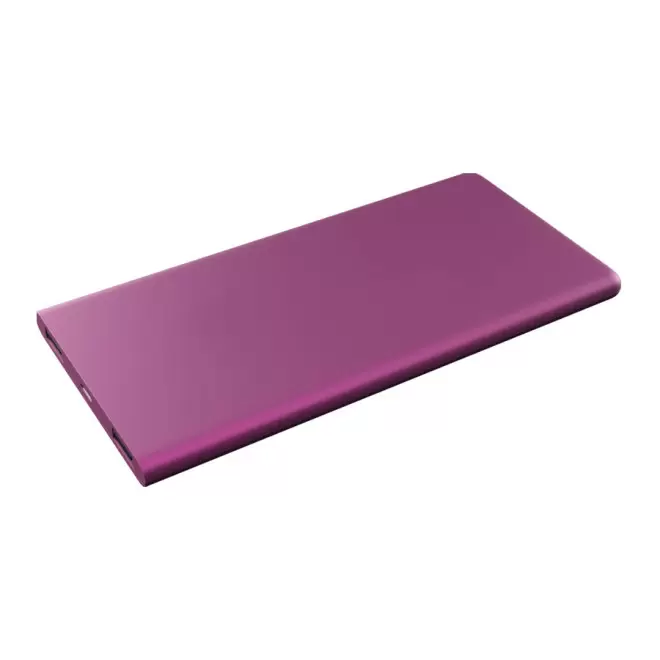 BATTERIE DE SECOURS ANTIBACTÉRIENNE SCX® PERSONNALISÉE 5000 MAH AVEC LOGO LUMINEUX 'AMASIS' - violet