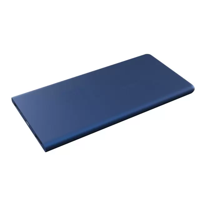 BATTERIE DE SECOURS ANTIBACTÉRIENNE SCX® PERSONNALISÉE 5000 MAH AVEC LOGO LUMINEUX 'AMASIS' - bleu