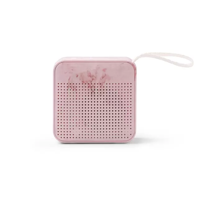MINI ENCEINTE RECYCLE PERSONNALISEE 'SOUNDCAP' - rose