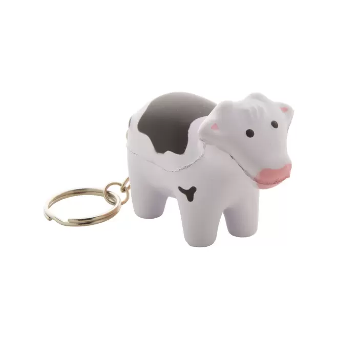 PORTE CLE ANTISTRESS PERSONNALISE 'MILKO' - blanc