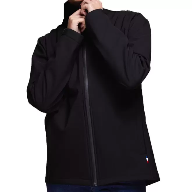 SOFTSHELL RPET PERSONNALISABLE MIF FEMME 'SALEVE' - noir
