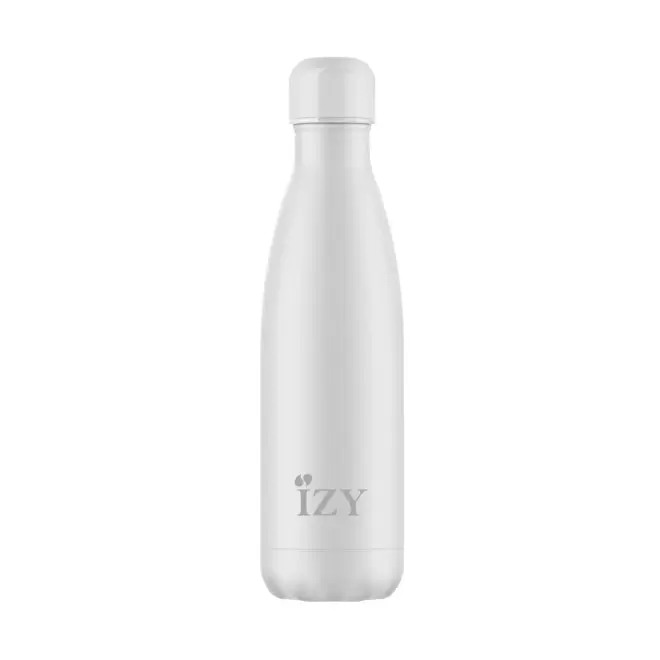 BOUTEILLE ISOTHERME 500ML PERSONNALISEE 'IZYO FULL' - blanc