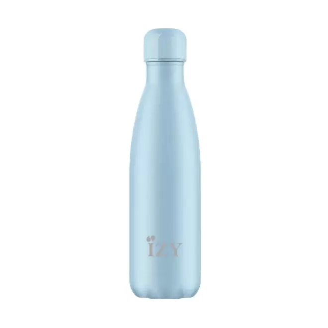 BOUTEILLE ISOTHERME 500ML PERSONNALISEE 'IZYO FULL' - bleu pâle