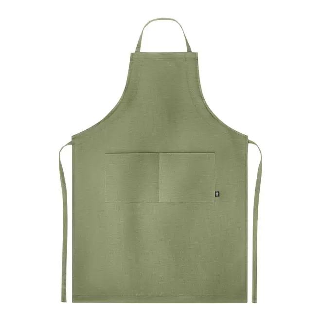 TABLIER PERSONNALISÉ EN CHANVRE 'COCADA' - vert