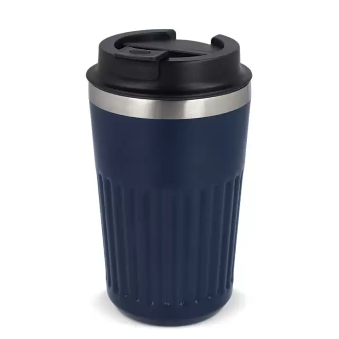 MUG PERSONNALISABLE ISOTHERME CANNELE 400ML 'CANNI' - bleu foncé