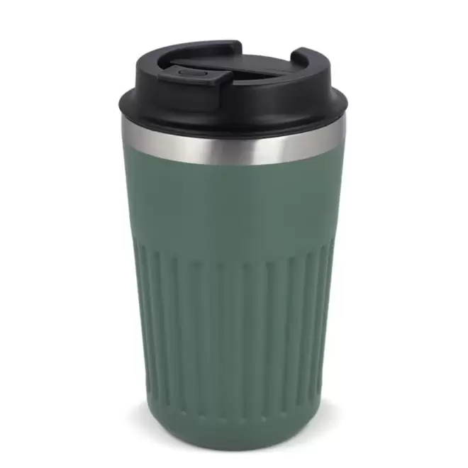 MUG PERSONNALISABLE ISOTHERME CANNELE 400ML 'CANNI' - vert olive