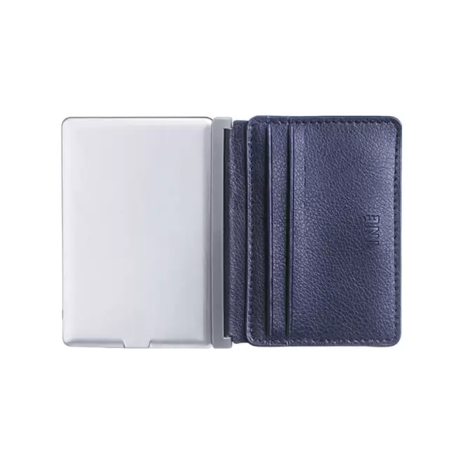 PORTE-CARTES PERSONNALISÉ AVEC POWERBANK 3 000 MAH XOOPAR® 'INE' - bleu