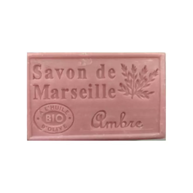 SAVON DE MARSEILLE PERSONNALISE 125GR 'OLIVIA' - ambre