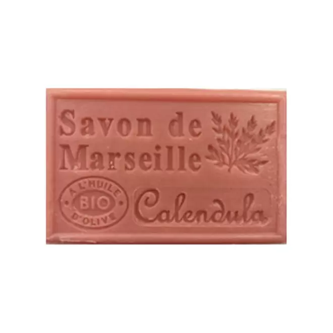 SAVON DE MARSEILLE PERSONNALISE 125GR 'OLIVIA' - calendula