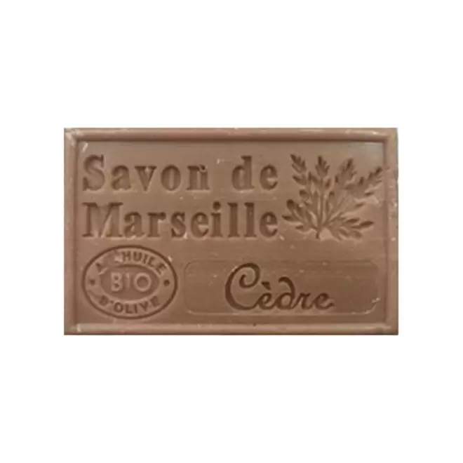 SAVON DE MARSEILLE PERSONNALISE 125GR 'OLIVIA' - cèdre
