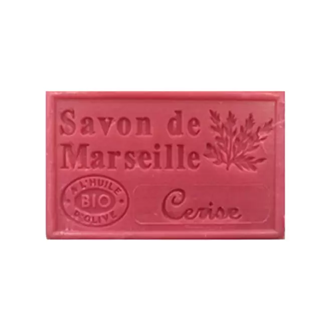 SAVON DE MARSEILLE PERSONNALISE 125GR 'OLIVIA' - cerise