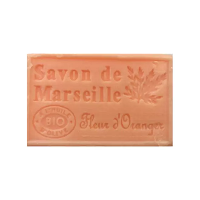 SAVON DE MARSEILLE PERSONNALISE 125GR 'OLIVIA' - fleur d'oranger