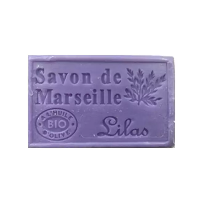 SAVON DE MARSEILLE PERSONNALISE 125GR 'OLIVIA' - lilas