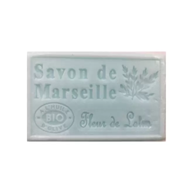 SAVON DE MARSEILLE PERSONNALISE 125GR 'OLIVIA' - fleur de lotus