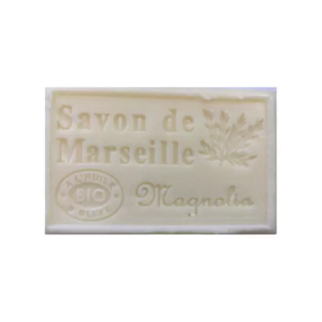 SAVON DE MARSEILLE PERSONNALISE 125GR 'OLIVIA' - magnolia