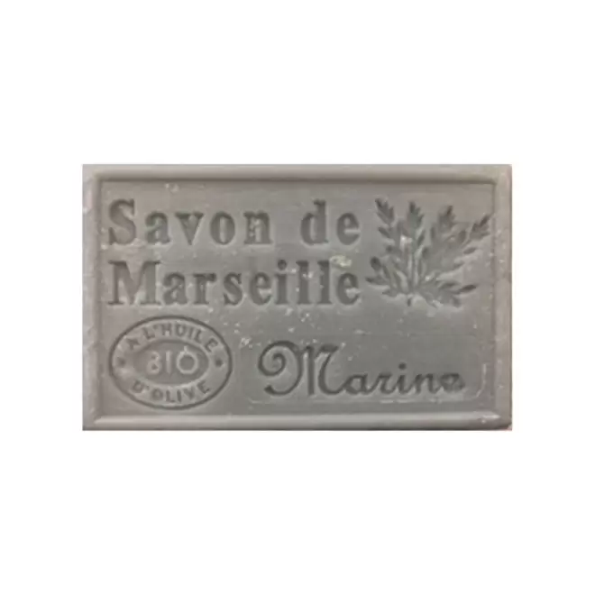 SAVON DE MARSEILLE PERSONNALISE 125GR 'OLIVIA' - marine