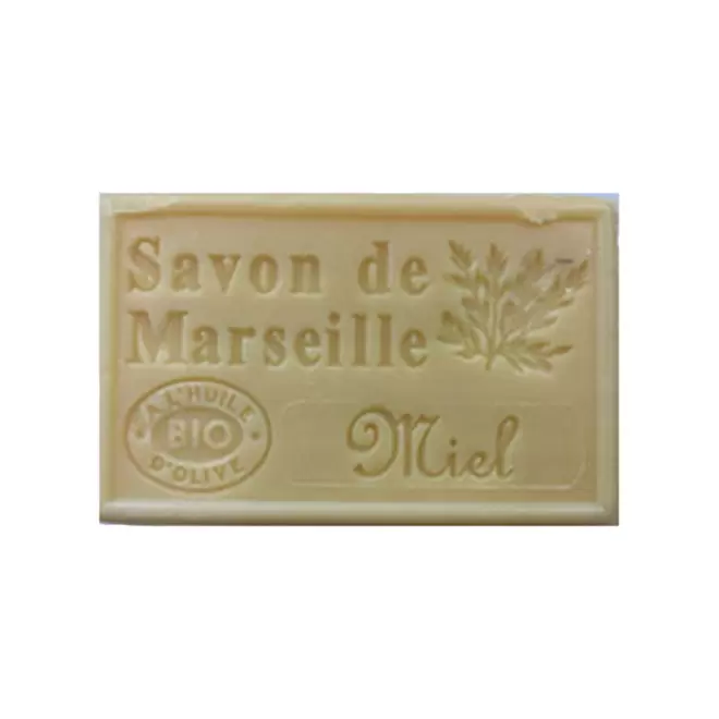 SAVON DE MARSEILLE PERSONNALISE 125GR 'OLIVIA' - miel